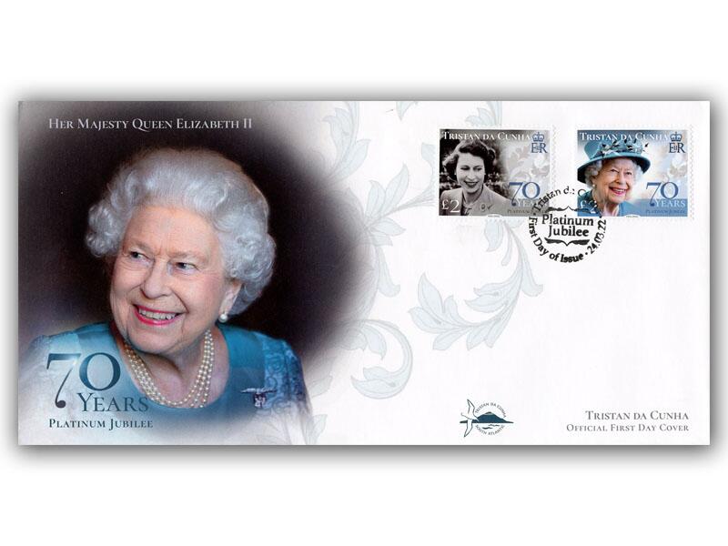 Queen Elizabeth II Platinum Jubilee Tristan Da Cunha miniature sheet