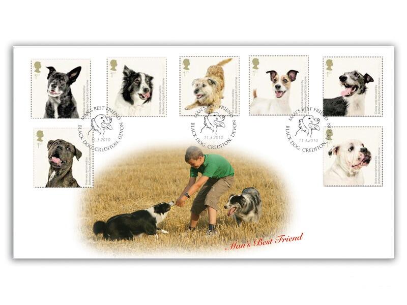 150 Years of Battersea Dogs & Cats Home - Dogs Stamp Cover