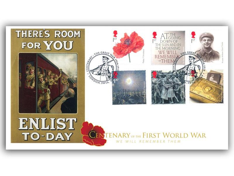Great War Centenary 2014, Infantry London SW1A postmark