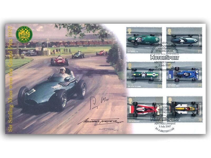 Grand Prix - Sir Stirling Moss 50th Anniversary, signed by Stirling Moss and Michael Turner