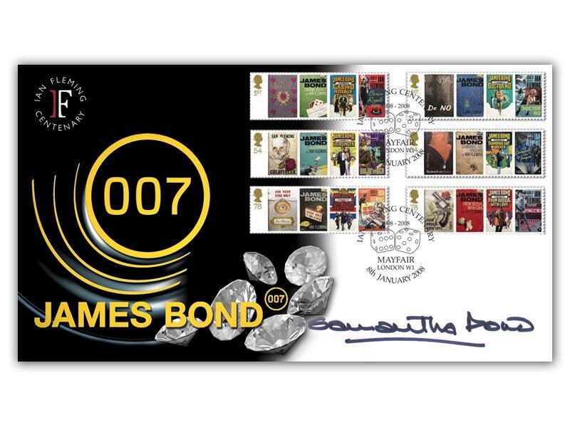 James Bond 2008, signed Samantha Bond 'Miss Moneypenny'