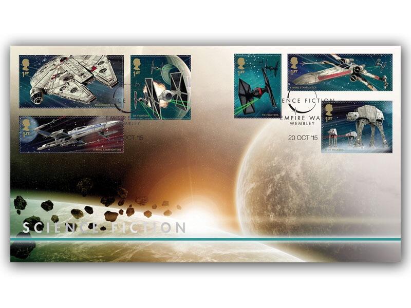 2015 Science Fiction, Star Wars, stamps from Miniature Sheet