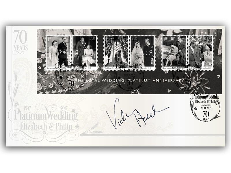 2017 Platinum Wedding miniature sheet, signed by Victoria Hamilton