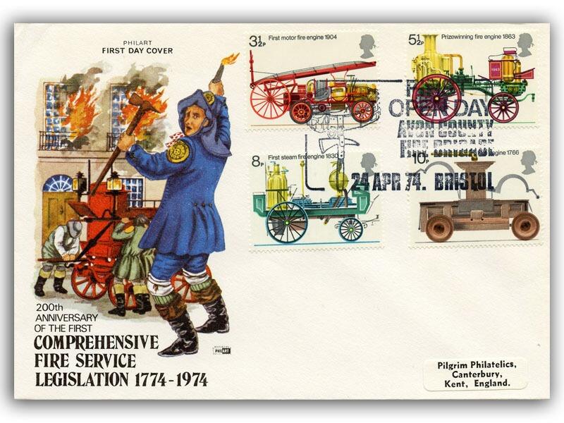 1974 Fire, Bristol postmark
