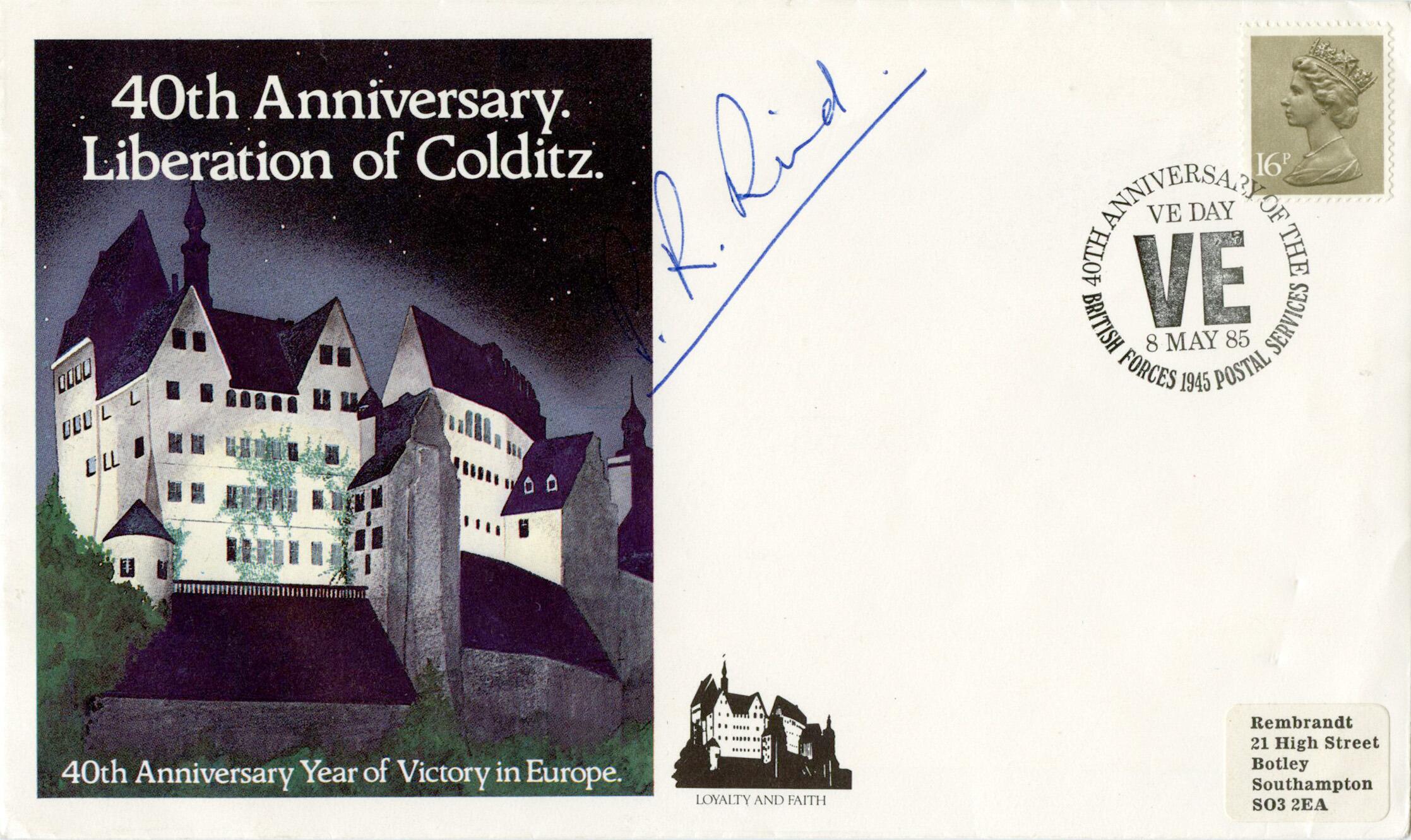 Pat Reid signed 1985 Colditz cover