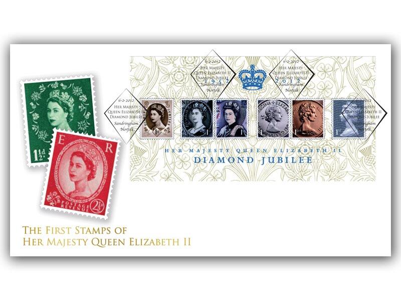 Queen Elizabeth II Diamond Jubilee Miniature Sheet Cover