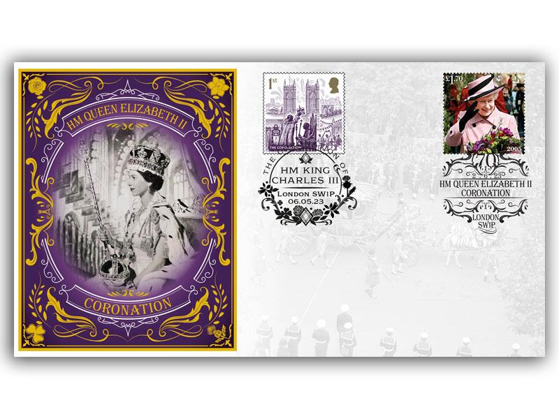 Queen Elizabeth II & King Charles III Coronation double