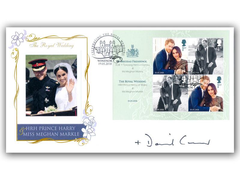 Royal Wedding Harry & Meghan, signed Rev'd David Connor