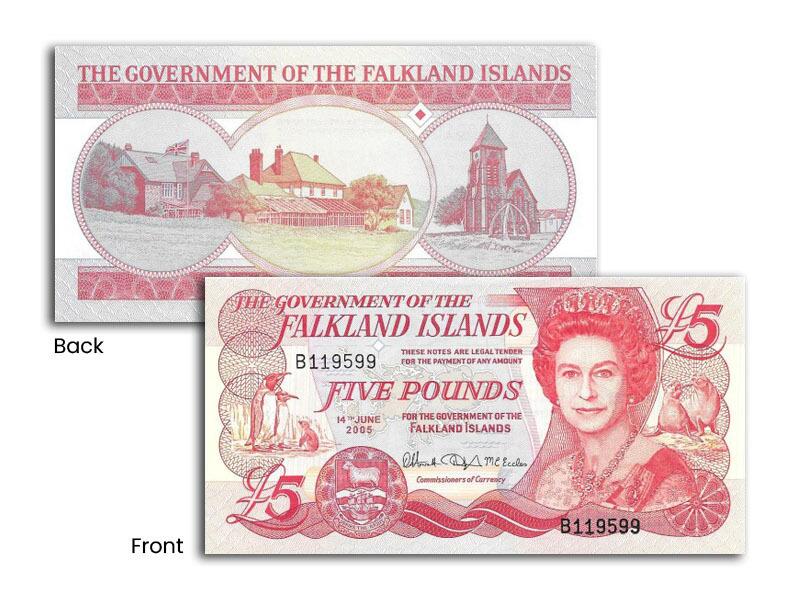 £5 Falklands Banknote