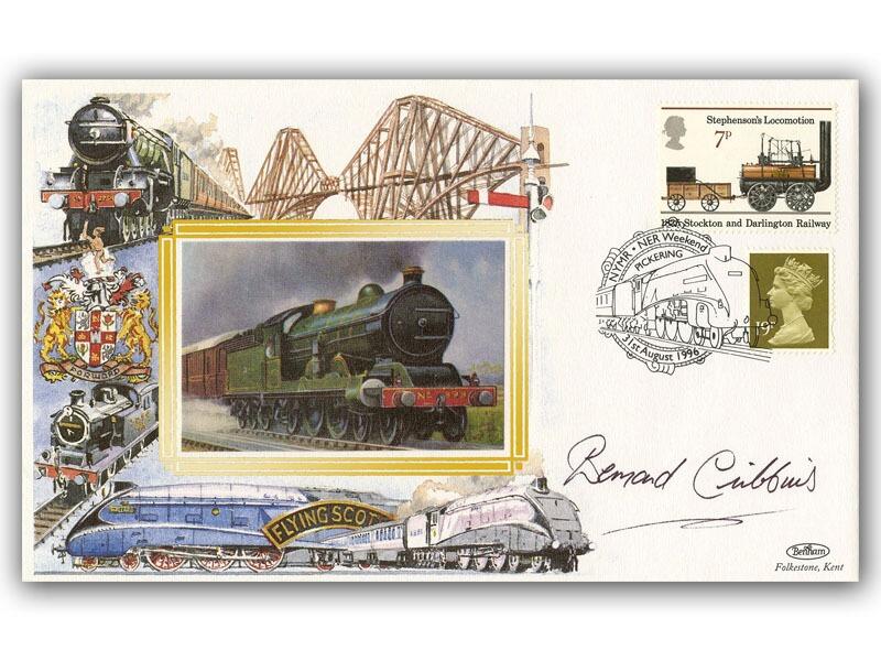 Bernard Cribbins, signed North Yorkshire Moors Railway cover