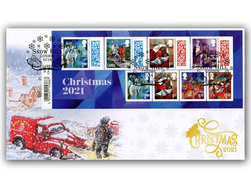 Christmas 2021 Barcoded Miniature Sheet Cover