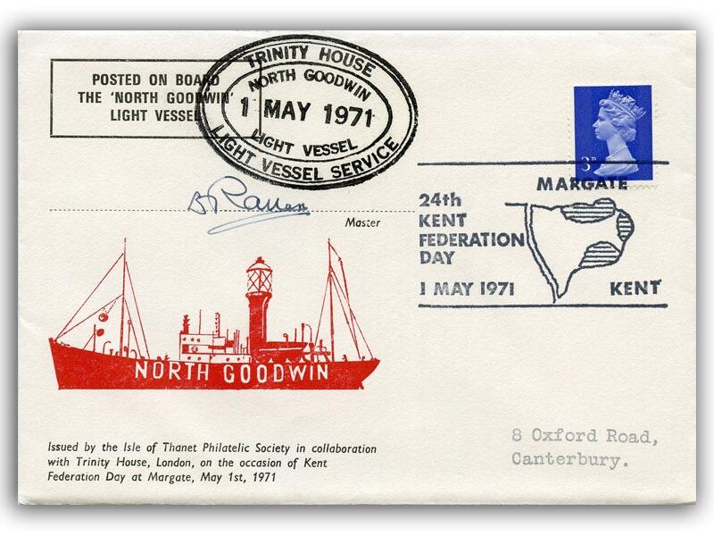 1971 North Goodwin Light Vessel Signed Cover