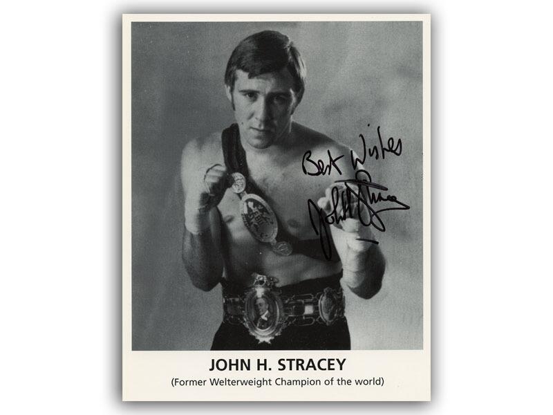 John H Stracey signed photo