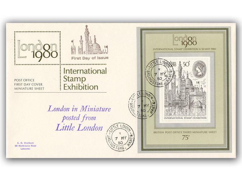 1980 London miniature sheet, Little London Basingstoke CDS