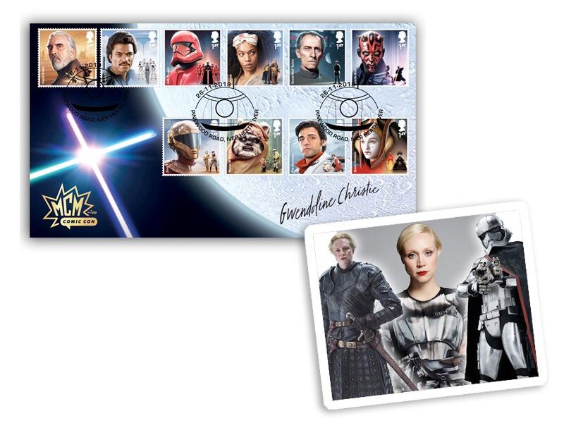 Star Wars, signed Gwendoline Christie, Stormtrooper Commander 'Captain Phasma'