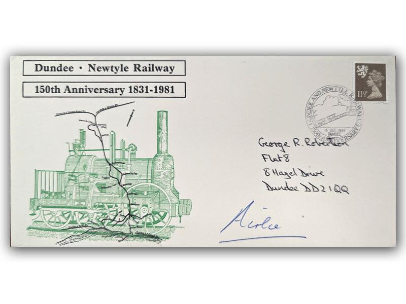 Dundee & Newtyle Railway, signed by the 13th Earl of Airlie