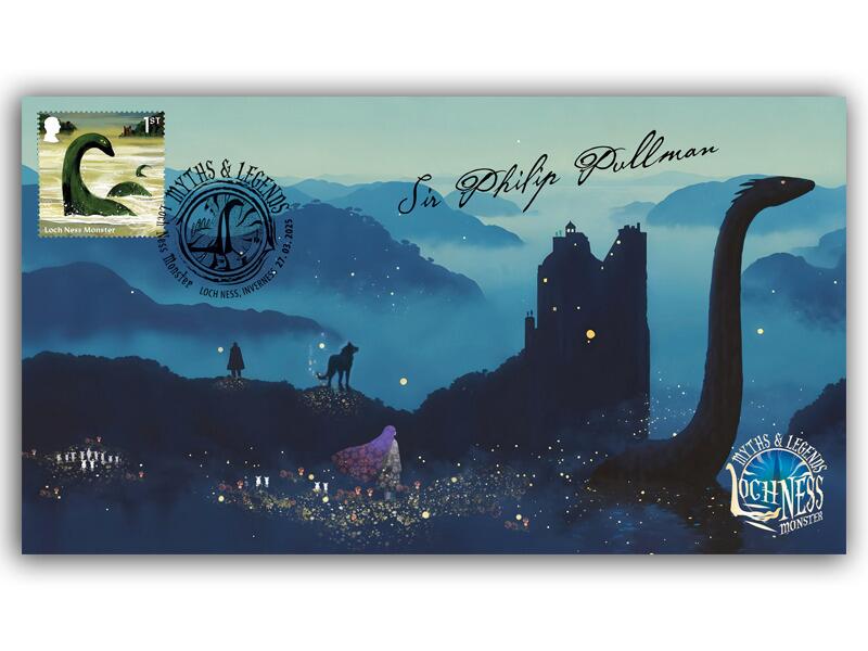 Myths & Legends Single Stamp, signed Sir Philip Pullman