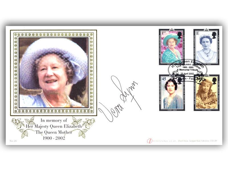 The Queen Mother, signed Dame Vera Lynn