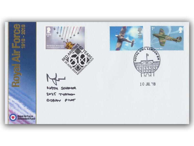 RAF Centenary Flypast, Signed Typhoon Display Pilot