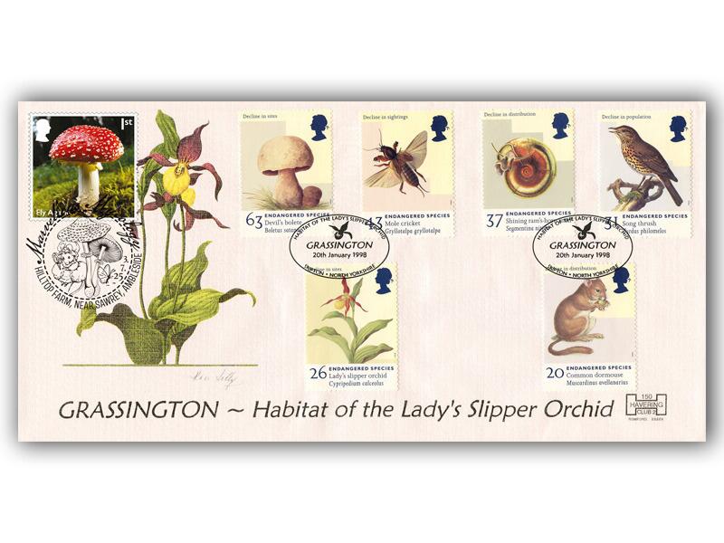 Endangered Species 1998, Mushroom 2025 Stamp Double