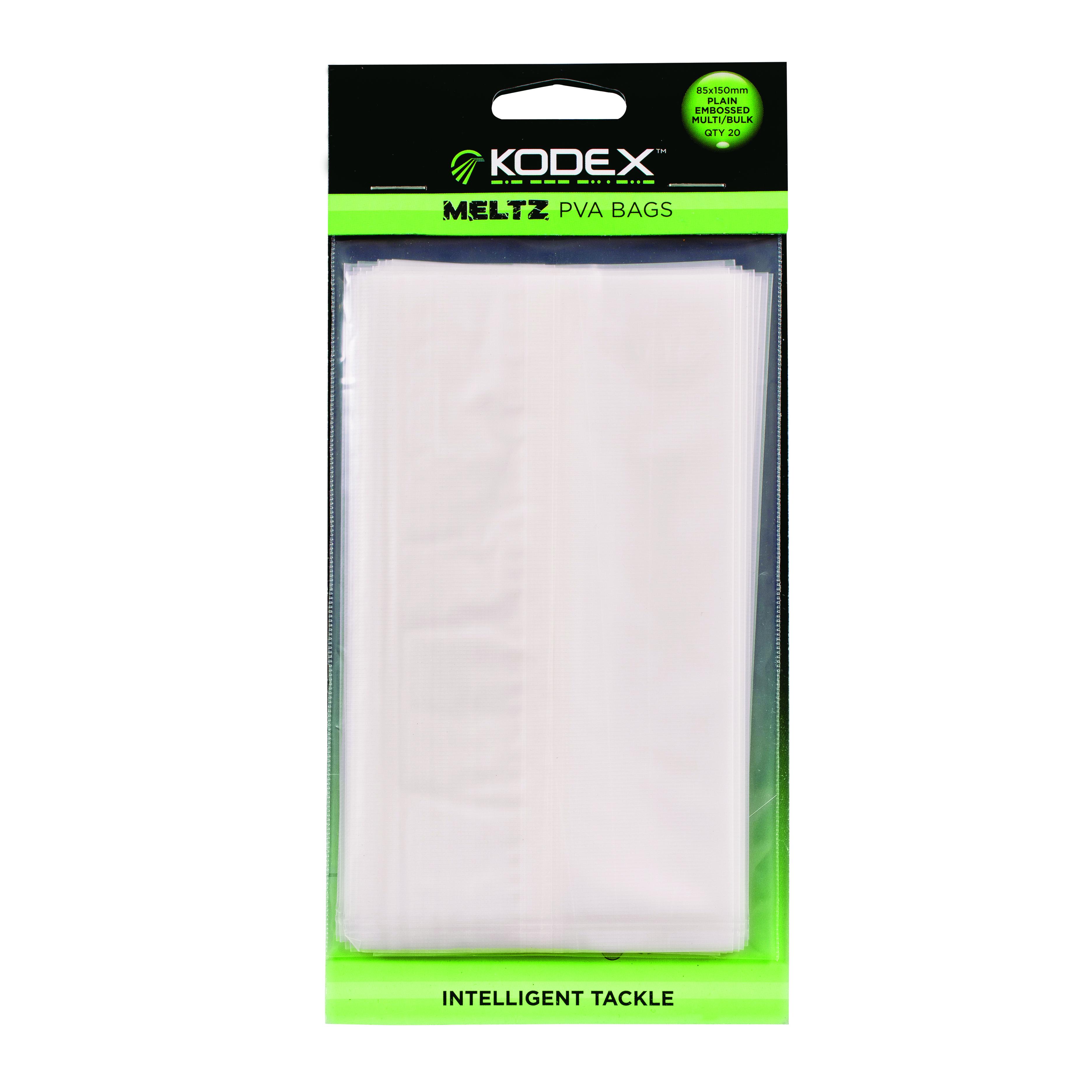 Kodex Meltz PVA Bags Plain Multi (85mm x 150mm) (20pc)