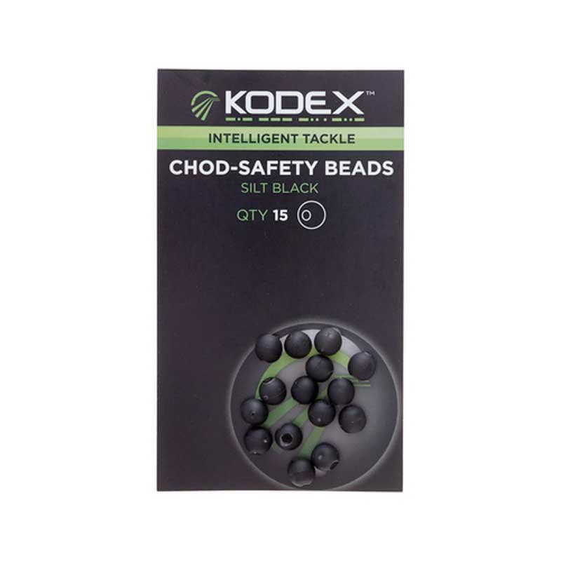 Kodex Chod Safety Beads Silt Black (15pc pkt)