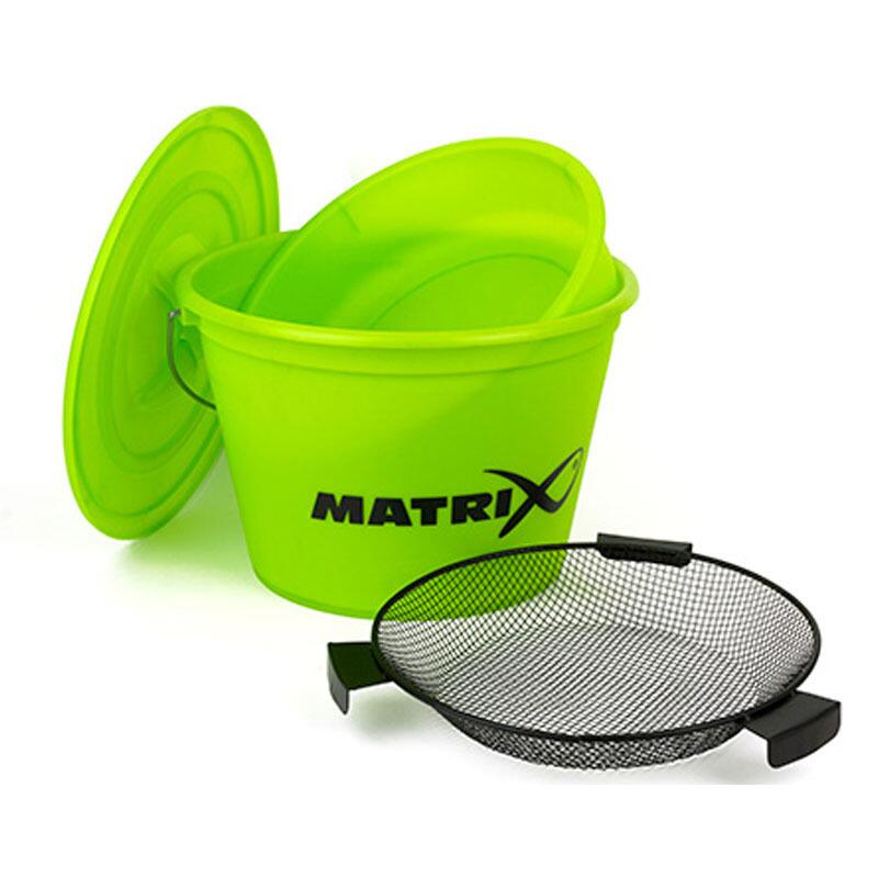Matrix 20L Bucket With Bowl & Groundbait Riddle