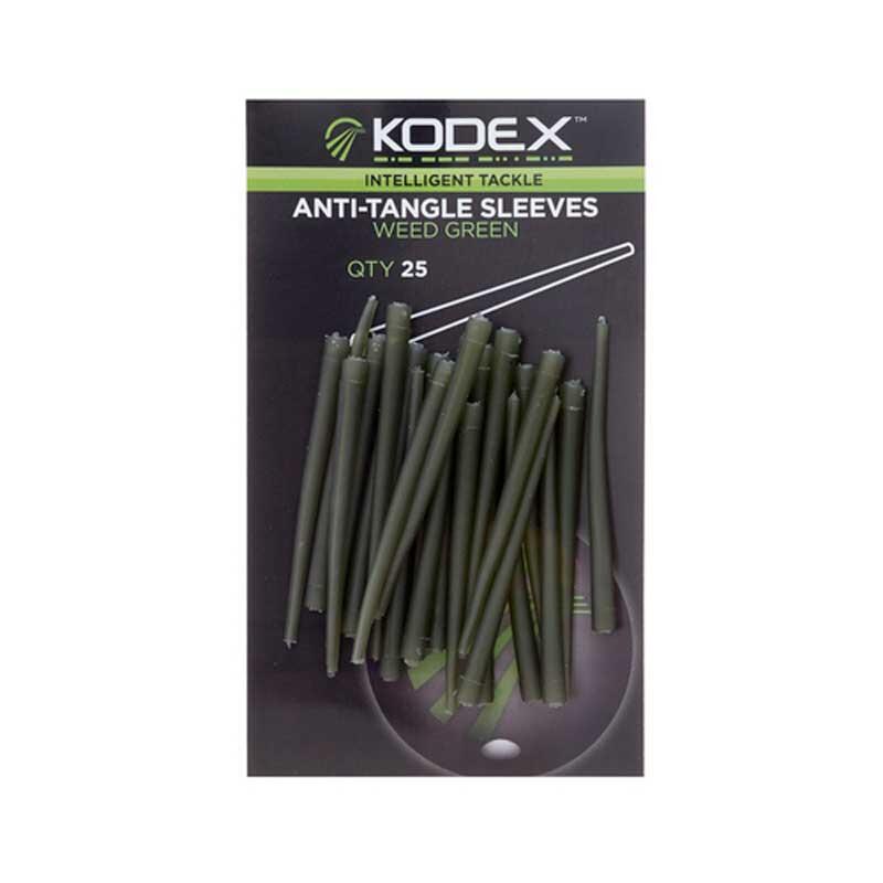 Kodex Anti-Tangle Sleeves 40mm Weed Green (25pc pkt)