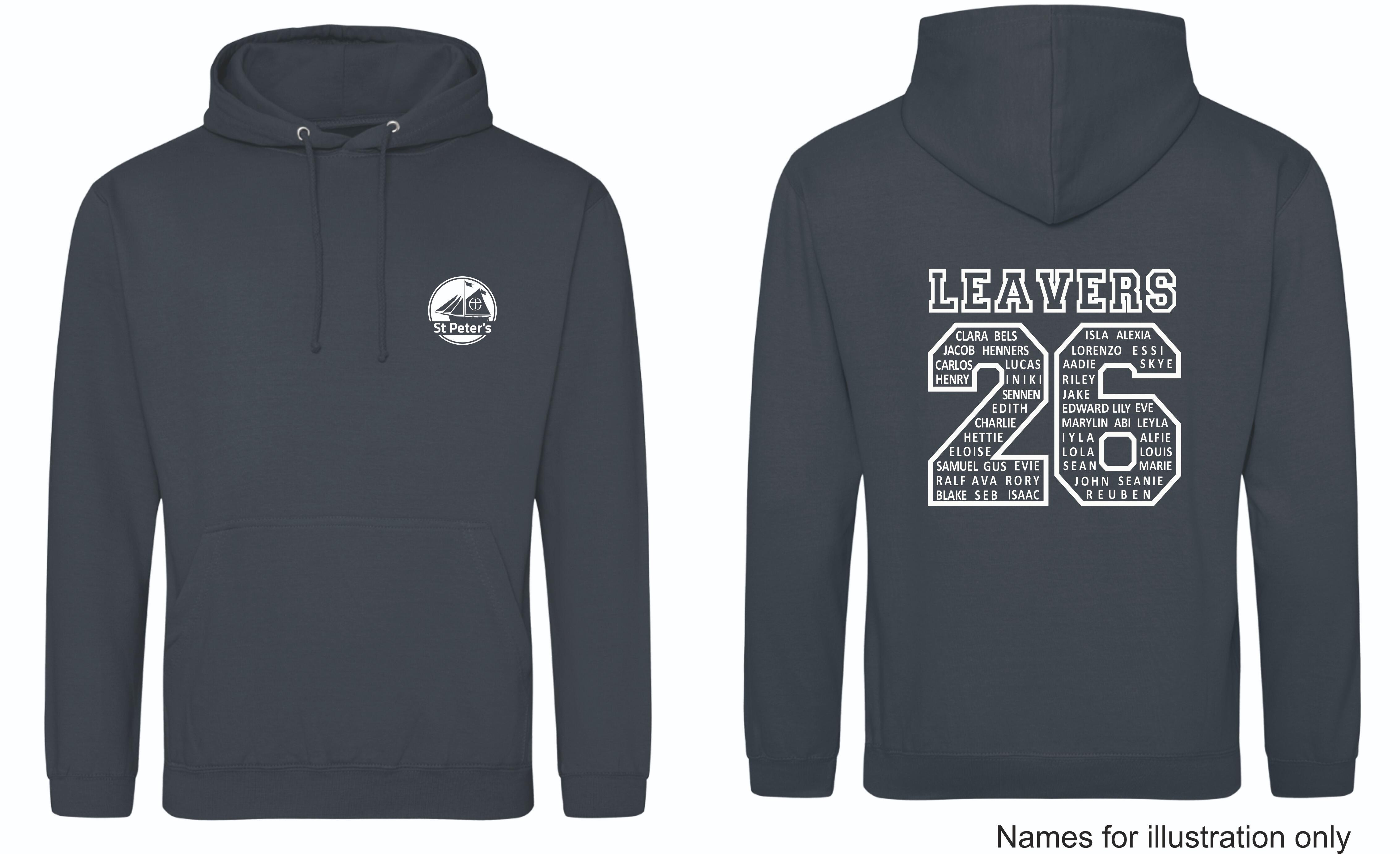 High Quality Men S Hoodies 2026.St Peter's 2026 Leavers Hoodies (Airforce Blue)