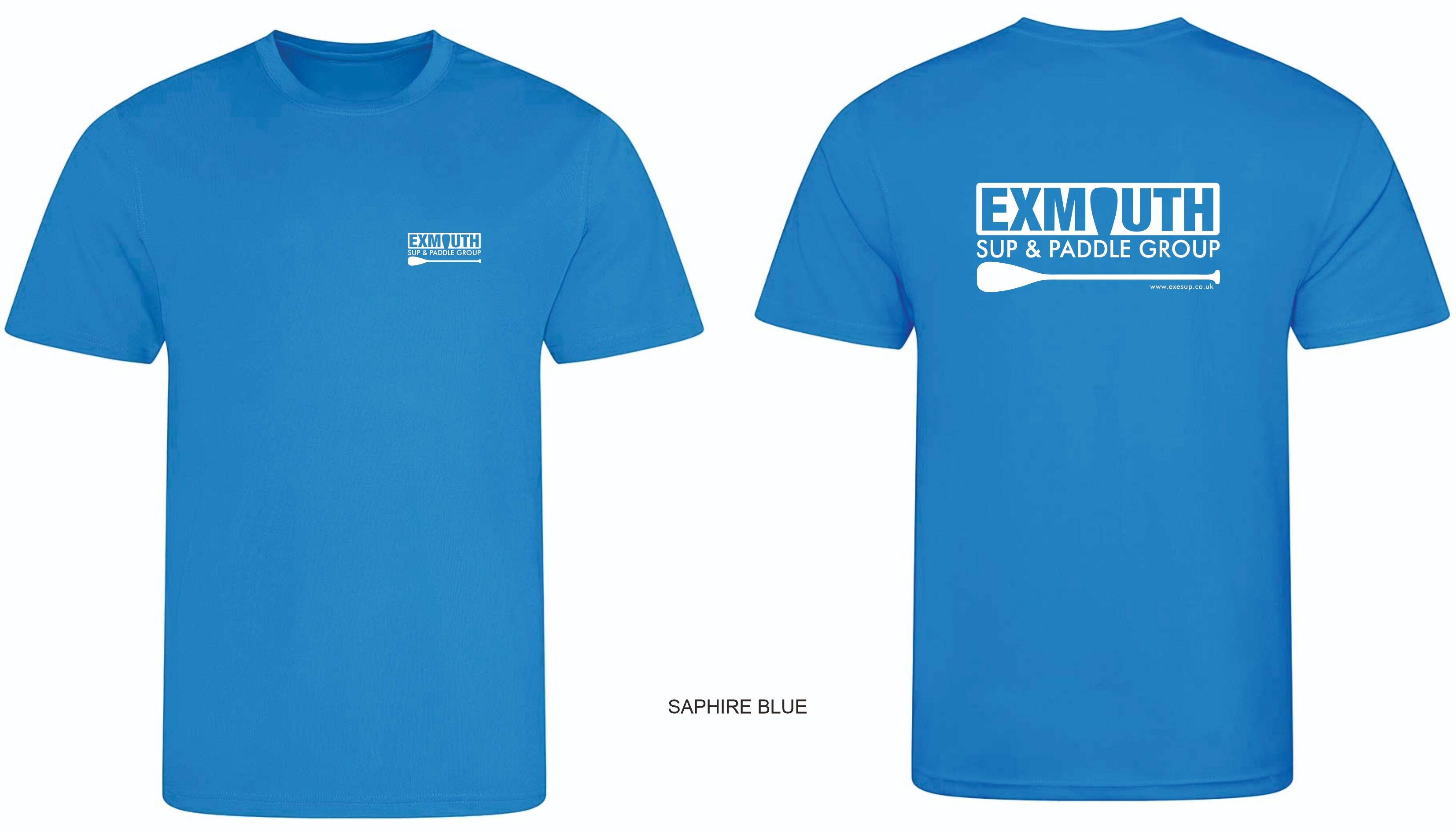 exmouth sup t shirt saphire blue
