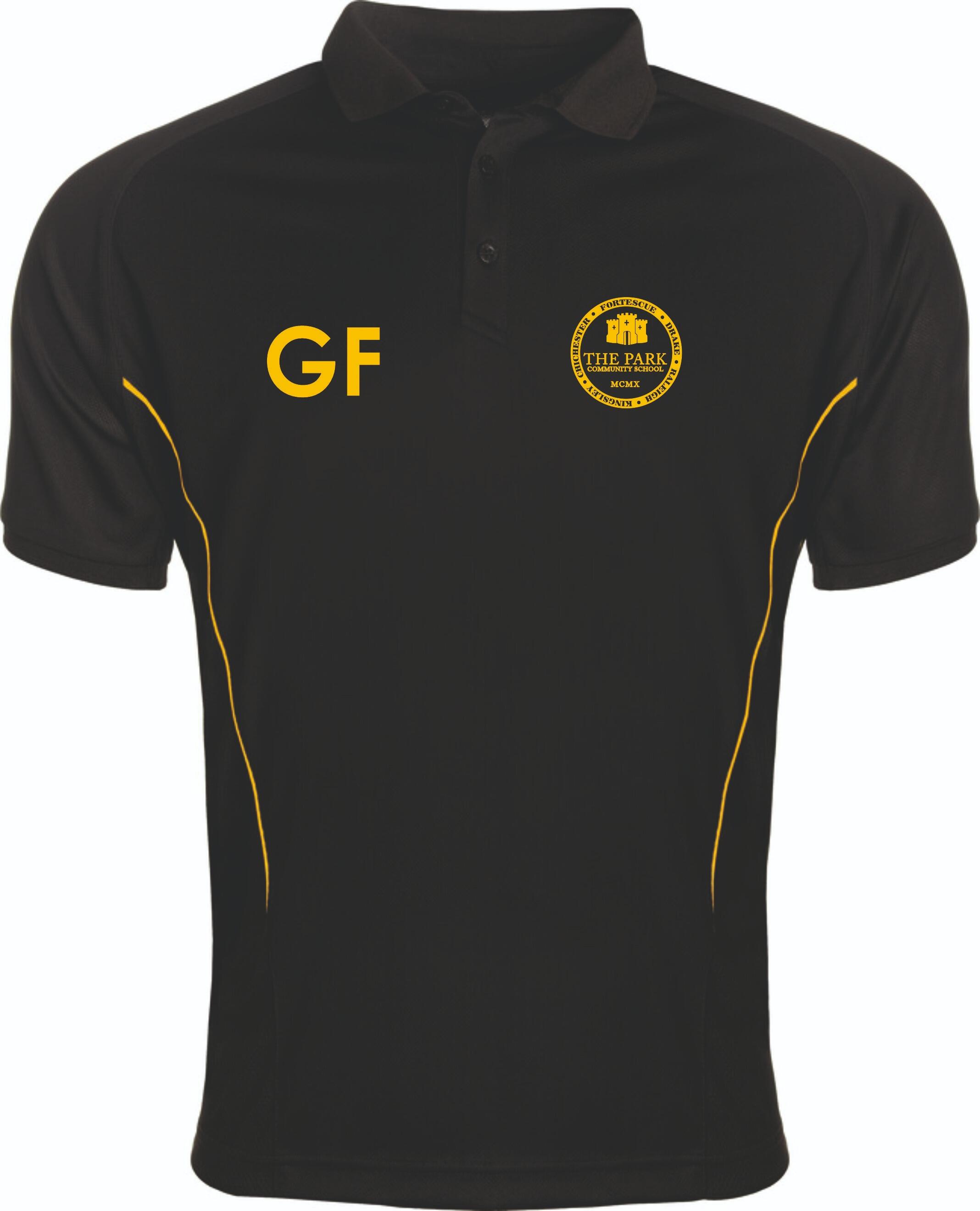 The Park School GCSE Aptus Performance Polo Shirt (Black/Yellow)