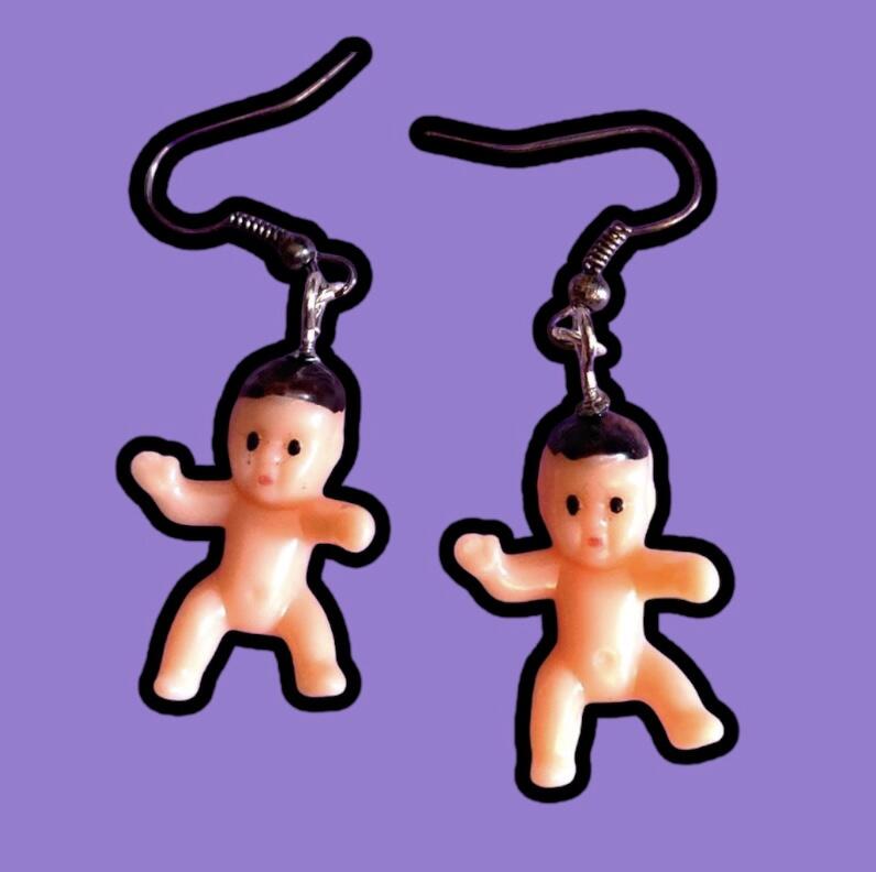 Plastic Baby Earrings 