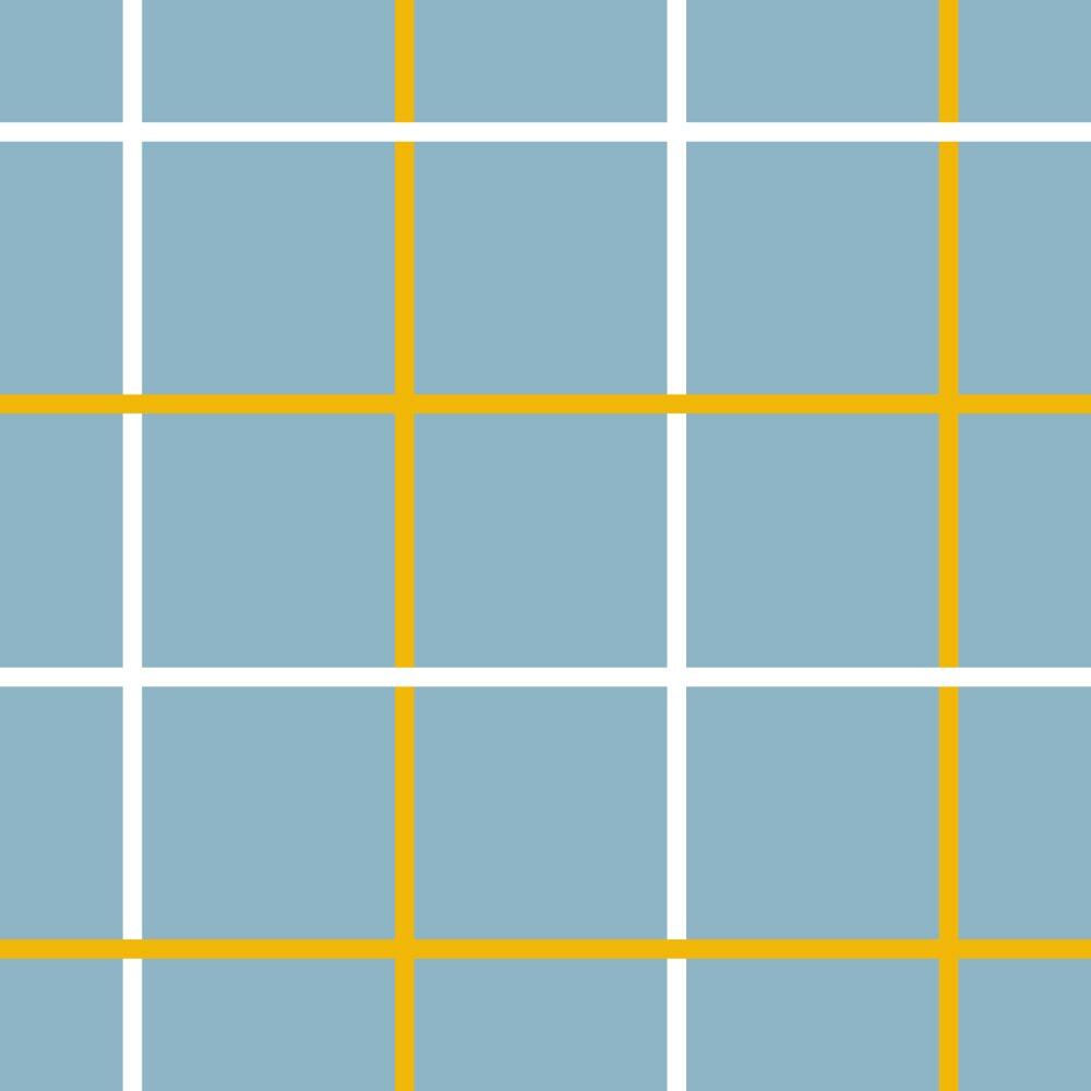 Blue and Yellow Check Velvet Fire Retardant Fabric Sample