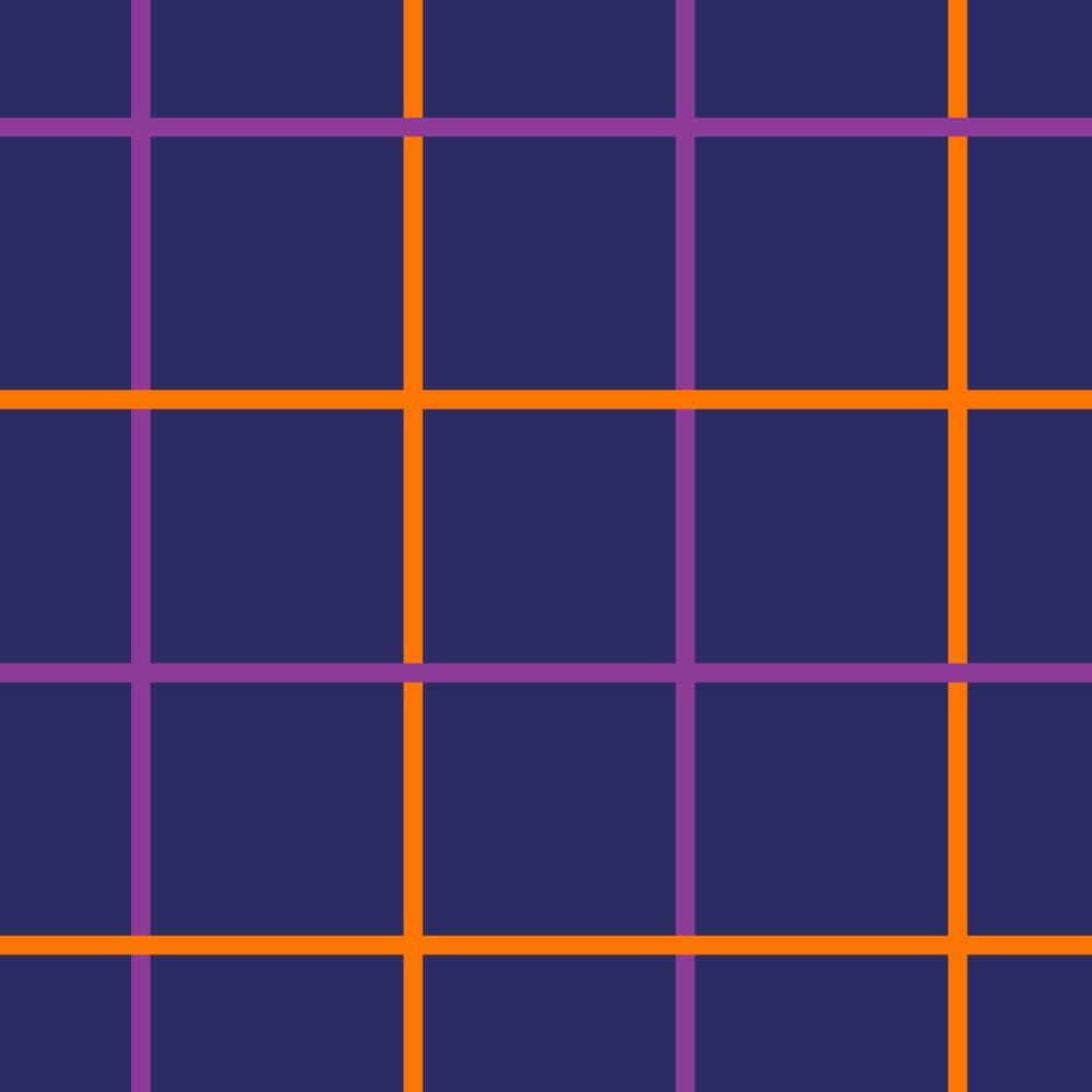 Blue and Orange Check Suede Waterproof FR Fabric Sample