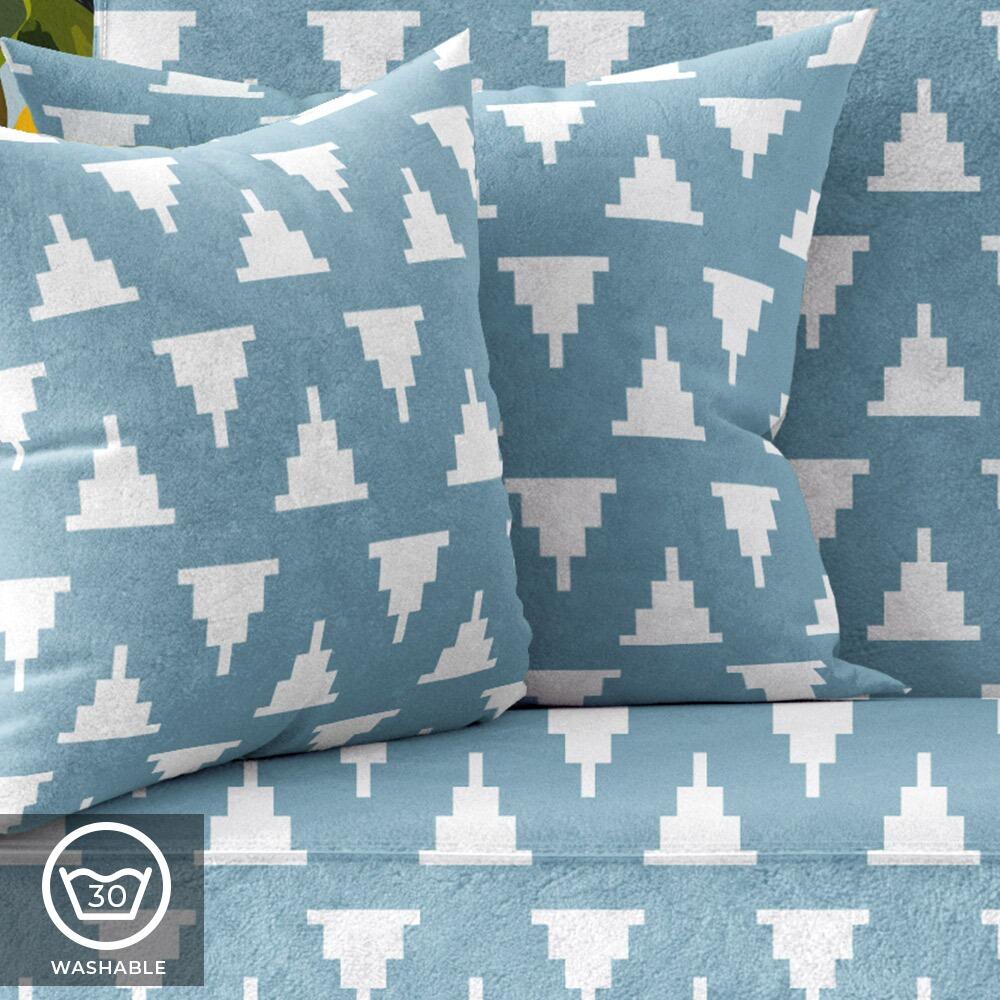 Blue Kilim Luxury Velvet Fabric