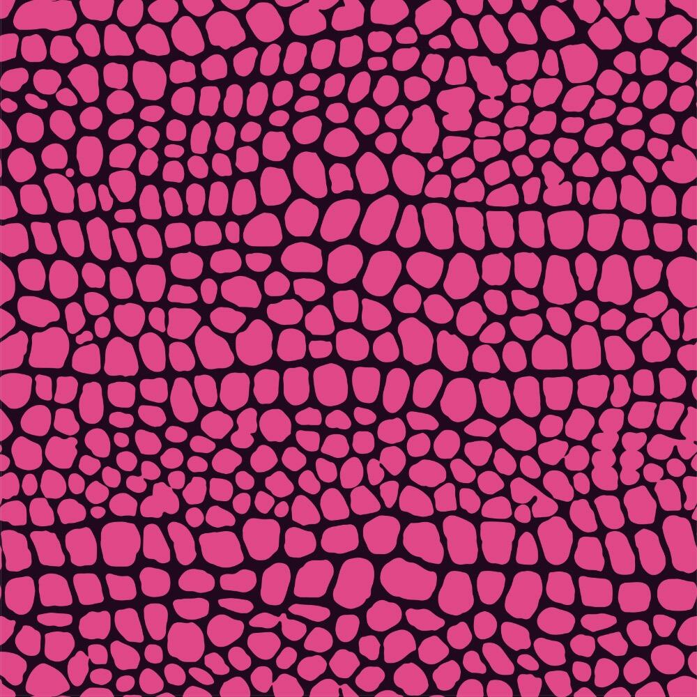 Bright Pink Snakeskin Velvet Fire Retardant Fabric Swatch