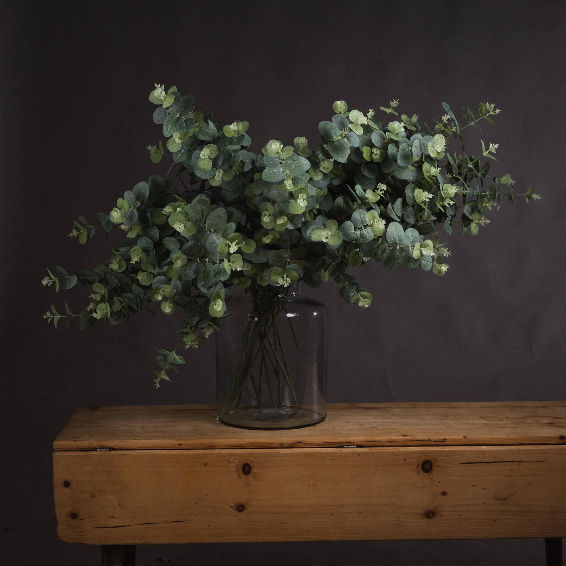 Artificial Eucalyptus Spray in Vase
