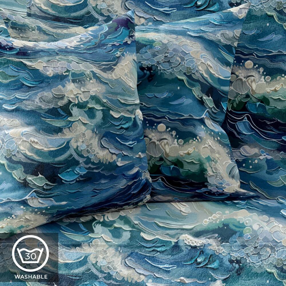 Ocean Symphony Luxury Velvet Cushion