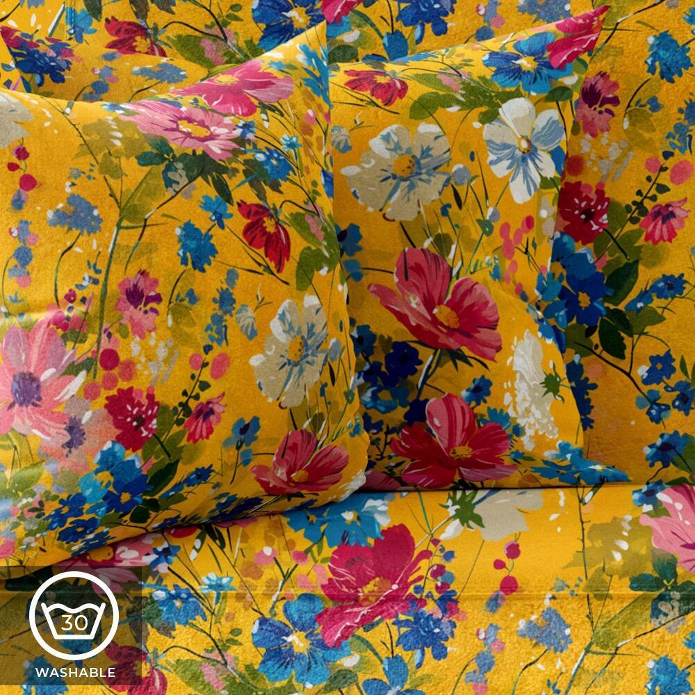 Sunset Garden Luxury Velvet Cushion