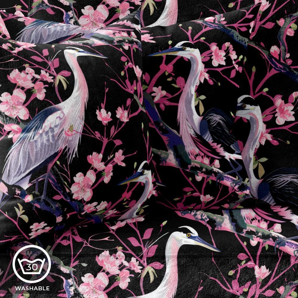 The Herons Luxury Velvet Cushion