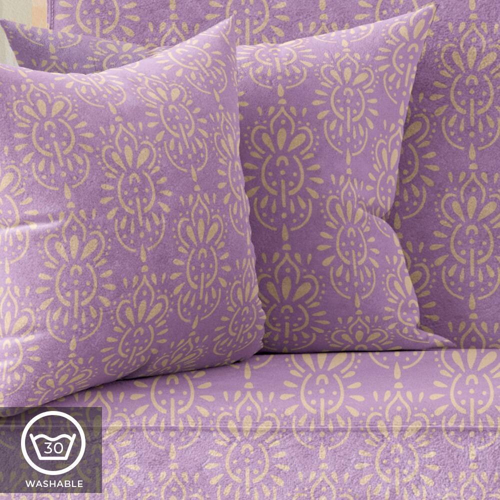 Purple Crown Jewels Luxury Velvet Cushion