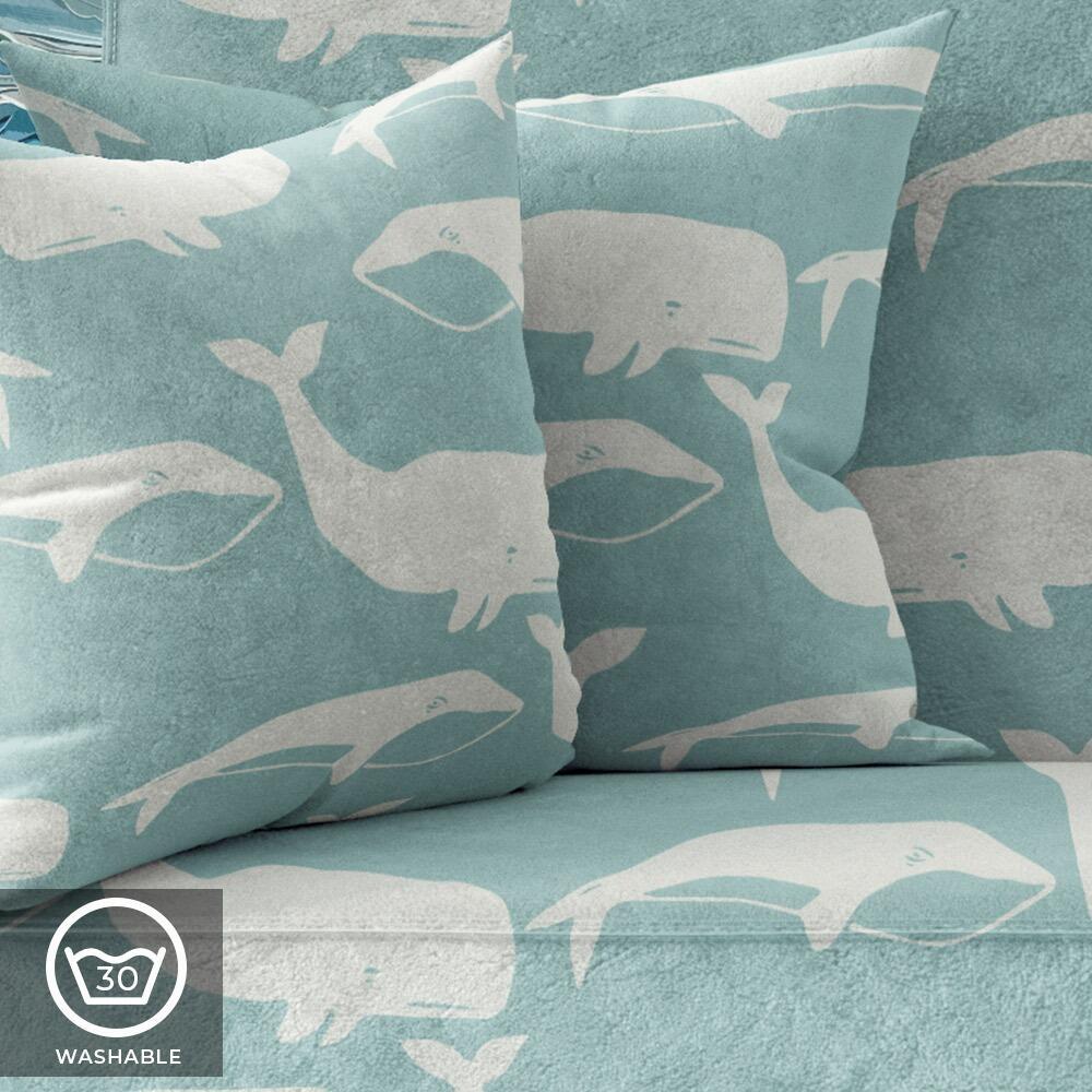 Green Whale Luxury Velvet Cushion
