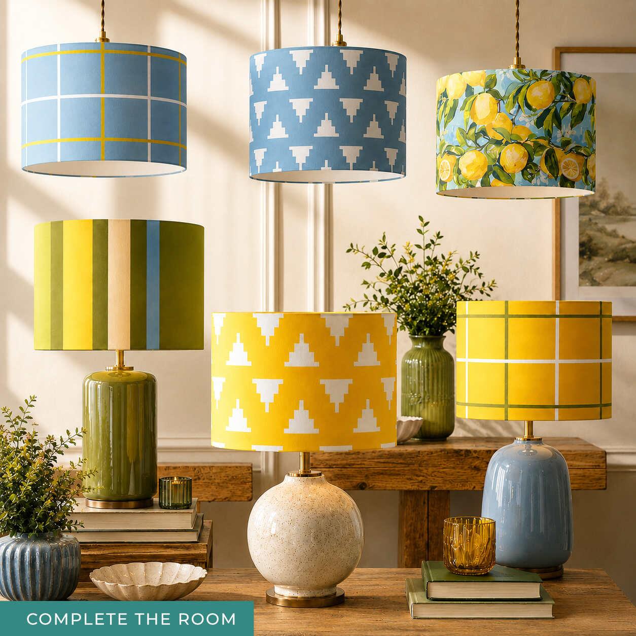 Explore Matching and Coordinating Velvet Lampshades
