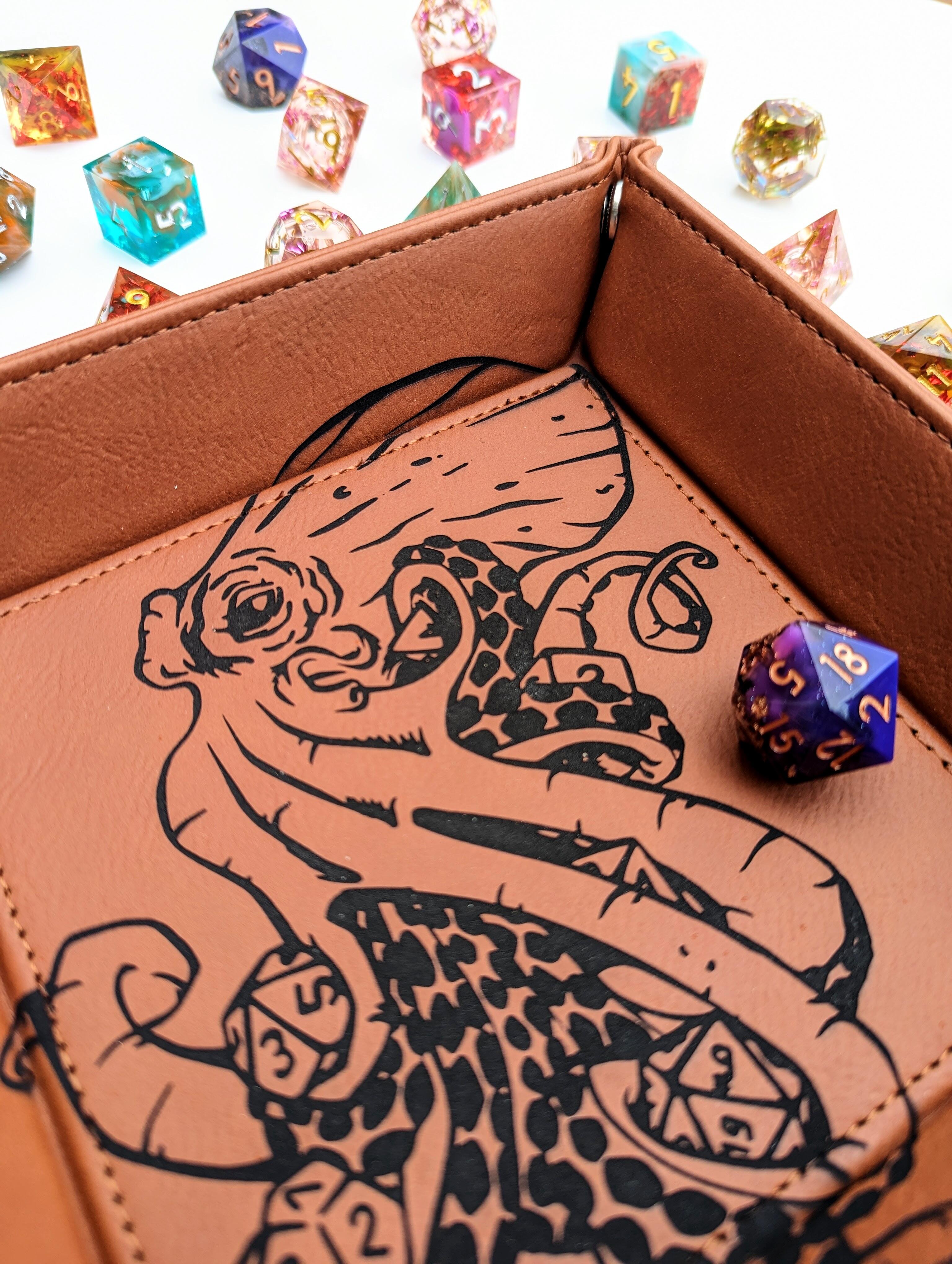 Kraken of Holding  Vegan Leather Dice Rolling Tray