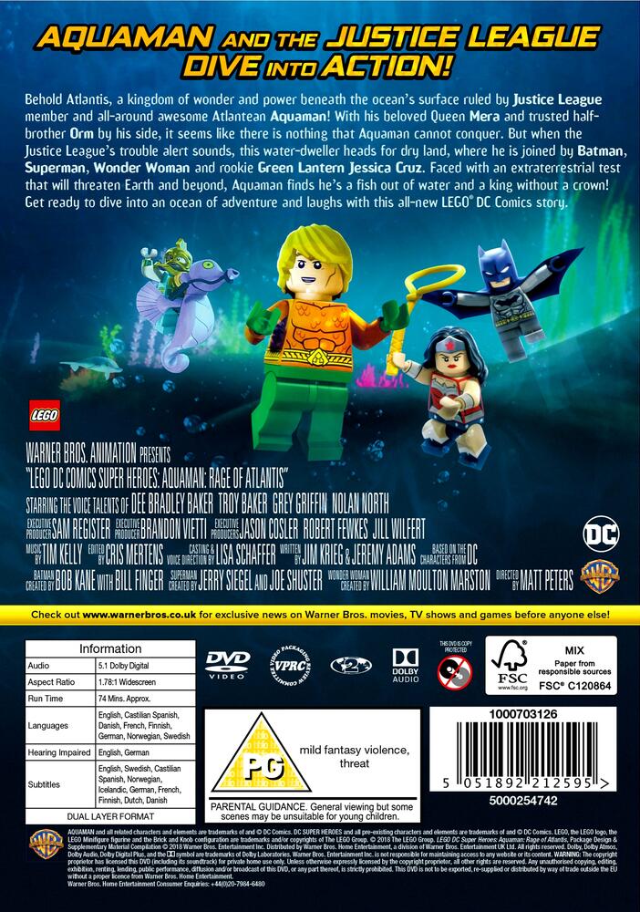 Lego DC Aquaman DVD
