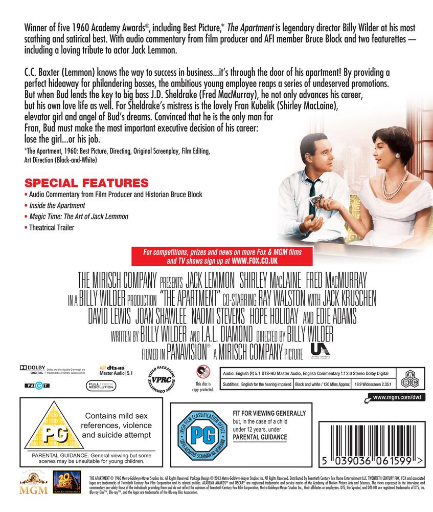 The Apartment Blu-Ray