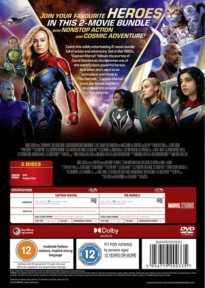 Captain Marvel / The Marvels DVD
