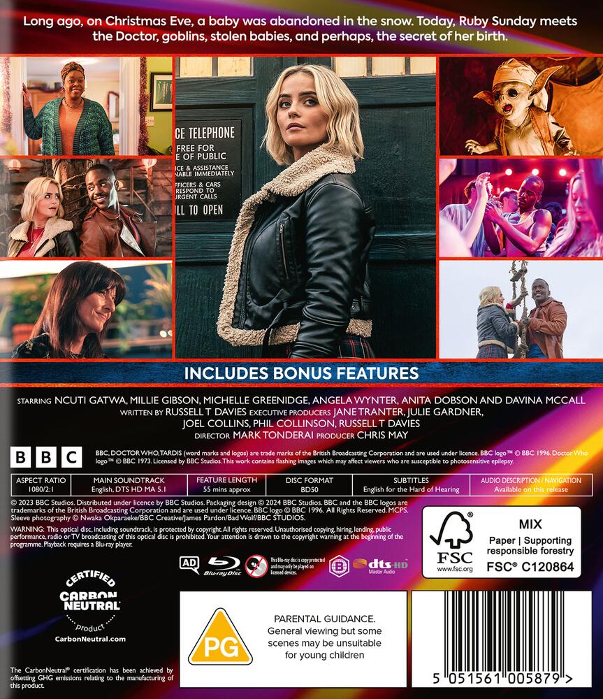 Doctor Who - The Church On Ruby Road (2023 Christmas Special) Blu-Ray