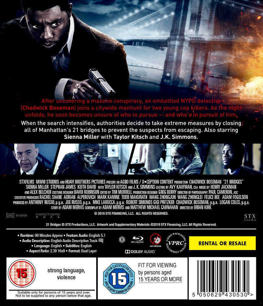21 Bridges Blu-Ray