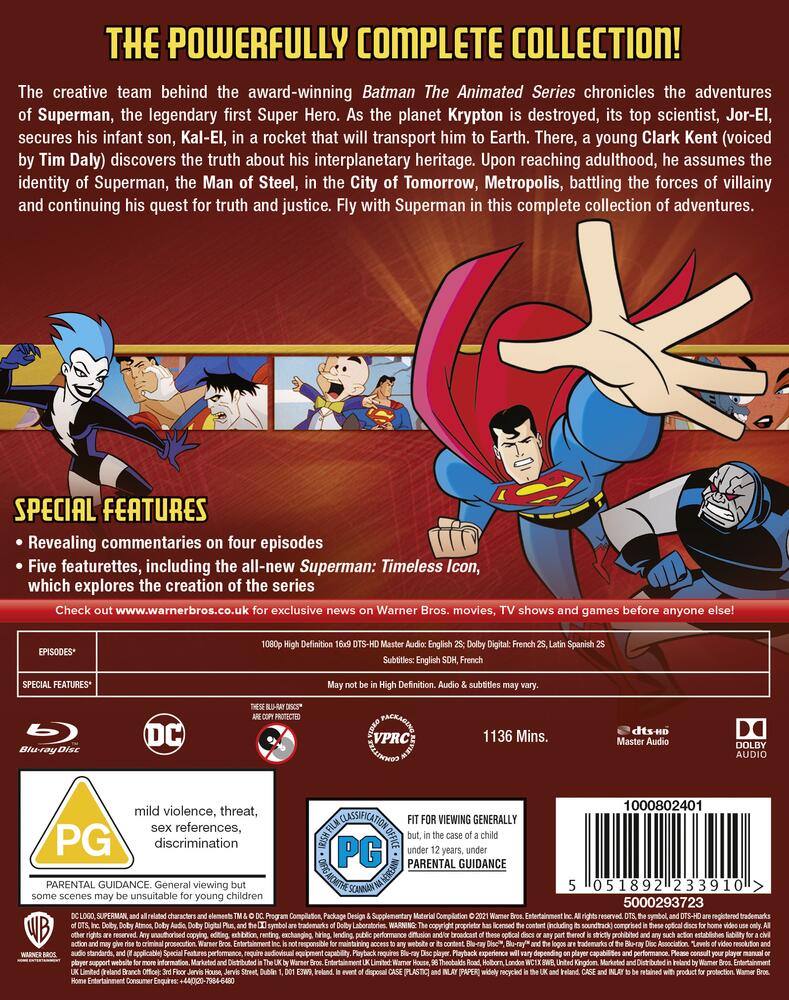 Superman - Complete The Animated Series Blu-Ray